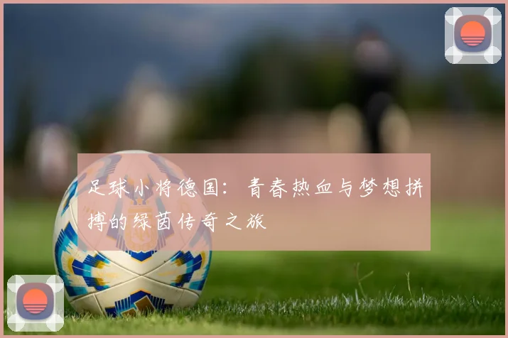 足球小将德国：青春热血与梦想拼搏的绿茵传奇之旅